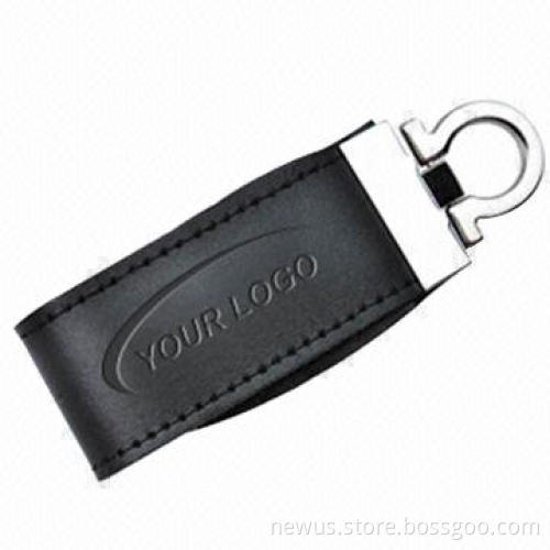 Leather Fur USB Flash Drives, Customized Logos/Packing/Types Accepted, 1 to 32GB Capacity